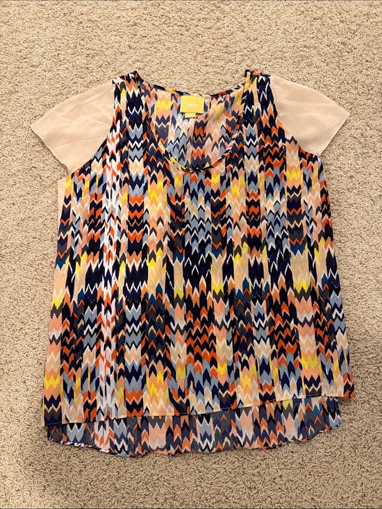 Maeve Tops - Maeve 100% silk high low shirt from Anthro!- LRG
